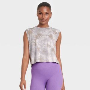 JoyLab Tie Dye Muscle Tank, Taupe
